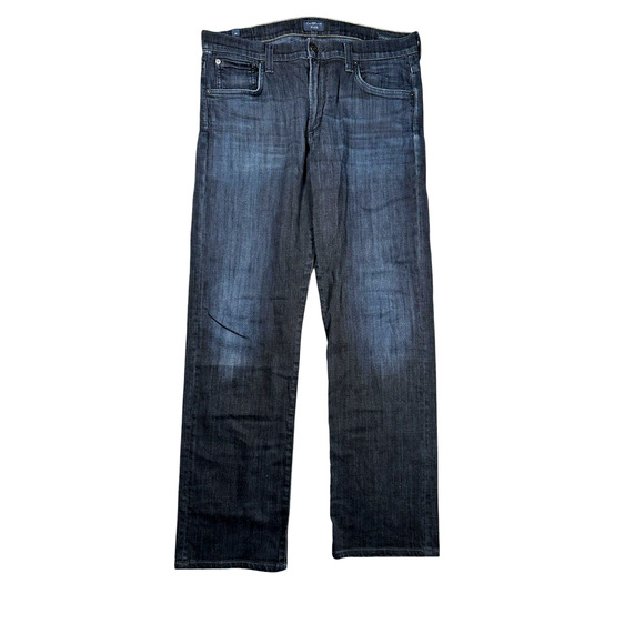 Citizens of Humanity Mens Size 33x29 C of H SID Straight Leg Jeans Blue USA Dark